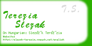 terezia slezak business card